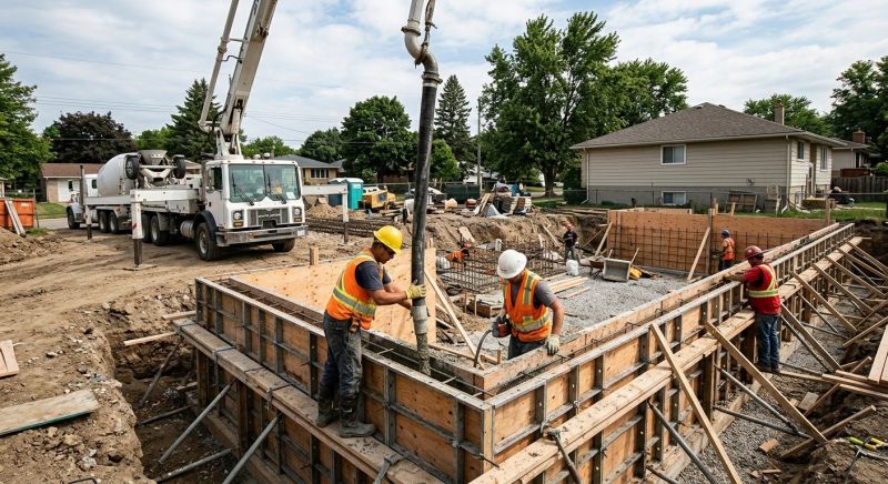 Foundation Pouring