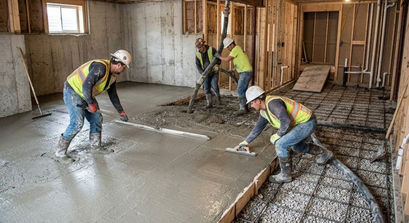 Basement Concrete Installation in East Taunton, MA