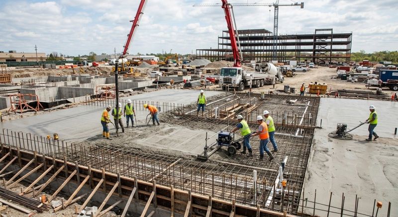 Commercial Slab Construction in Lincoln, RI