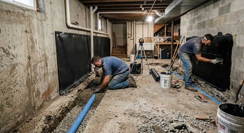 Basement Concrete Installation in Blackstone, MA