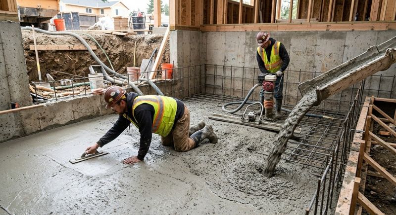 Basement Concrete Installation in Plainfield, CT