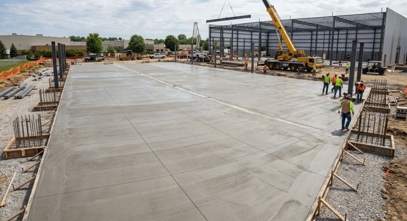 Commercial Slab Construction in Dighton, MA