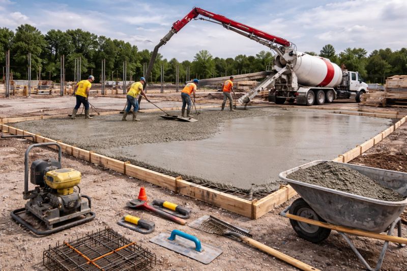 Commercial Slab Construction in Warwick, RI