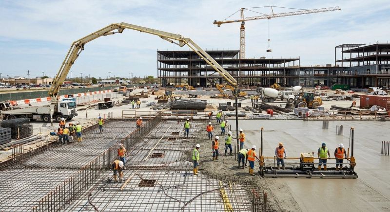 Commercial Slab Installation in Fall River, MA