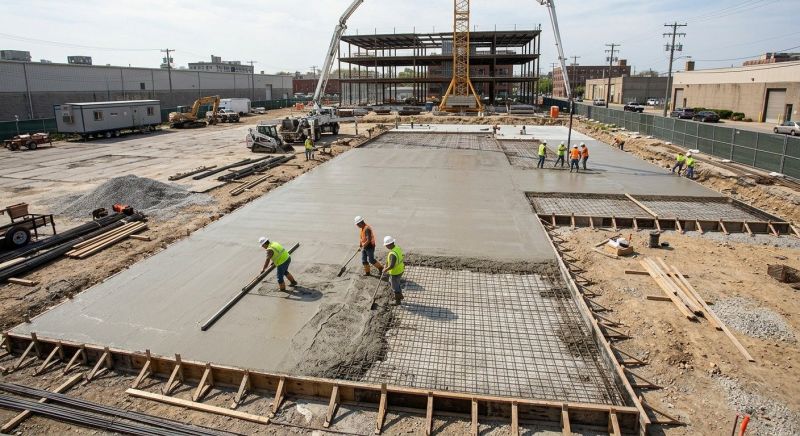 Commercial Slab Installation in North Kingstown, RI