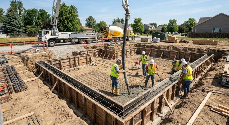 Concrete Foundation Installation in Providence, RI