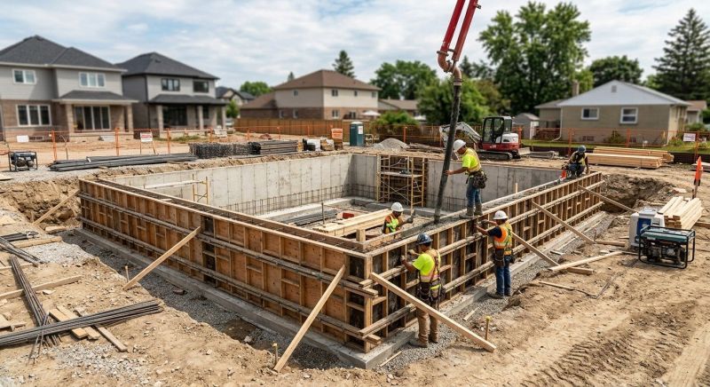 Foundation Construction in West Kingston, RI