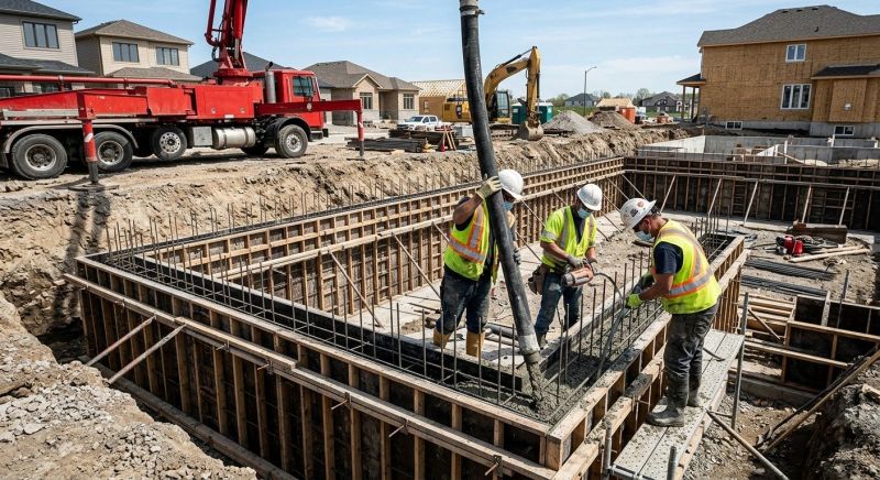 Foundation Wall Pouring in Warwick, RI